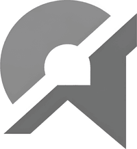 Минималистичный абстрактный логотип компании Красс Справка в серых тонах на белом фоне